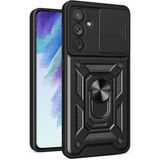 İ She Samsung Galaxy A54 Kılıf Kamera Pencereli Tam Koruma Nyxara Premium Sert Kapak - Siyah