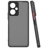 İ She Tecno Camon 19 Pro Kılıf Neonix Kenarları Renkli Silikon Kapak - Black
