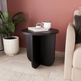 I0150 Beca Yan Sehpa 40 cm Siyah Yan Sehpa Kahve Sehpası Küçük Alanlar Küçük Sehpa Minimalist Modern