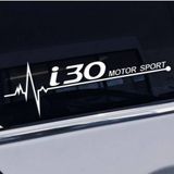 i30 Yan Cam Sticker Oto Kapı Çıkartma Tuning oto 20 cm x 7 cm yazı 218