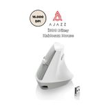 İ300 Kablosuz Ergonomik Dikey Mouse- 84gr-sessiz Tıklama- 57 Açı-16.000 Dpı Diğer beyaz