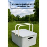 İ&A HOME GRİ TAŞINABİLİR 17 LT. PİKNİK SEPETİ