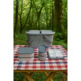İ&A HOME Taşınabilir Piknik Sepeti ve Saklama Kabı Seti – Kamp & Outdoor Kullanımına Uygun
