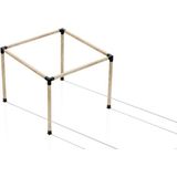 Iahşap 2.4 x 3 Metre Pergole Braket Seti 4 Ana Direkli Üstü Açık Eğimli Pergole Braket Seti - 2.4 x 3 Metre (Yükseklik 250 Cm)