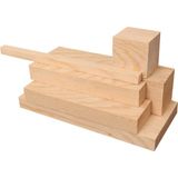 İahşap 2 x 2 cm x 200 cm 7 Adet Çam Ahşap Çıta Taslak Tahta Blok ve Kereste