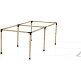 Iahşap 3 x 4.8 Metre Pergole Braket Seti 6 Ana Direkli Üstü Açık Eğimli Pergole Braket Seti - 3 x 4.8 Metre (Yükseklik 250 Cm)