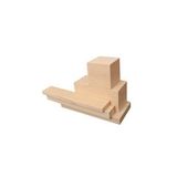 İahşap 9x9 cm x 90 cm 1 Adet Ladin Ahşap Çıta Taslak Tahta Blok ve Kereste