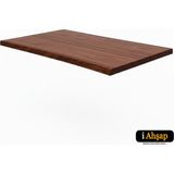 iAhşap Bir Kenar Düz Sedir Kütük Masa Tablası|doğal Kenarlı- Ahşap Duvar Masası No8 - Kestane - 50x100 cm - Kalınlık: 5 cm