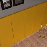 İahşap Dekoratif 10 Cm İskandinav Duvar Çıtası 5 Adet 10 X 100 Cm Ev Ofis Dekorasyonu 6 Mm Mdf
