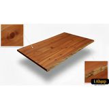 iAhşap Doğal Kenarlı Sedir Kütük Masa Tablası|ofis Masası-Yemek Masası Masif Masa No4 - Kestane - 60x140 cm - Kalınlık: 4 cm