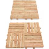 İahşap Emprenyeli Ahşap Yer Karosu – 50X50 Cm Modüler Teras Ve Balkon Deck