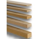iAhşap Ham Mdf Ahşap Çıta Duvar Çıtası Kapak Çıtası Mdf Çıta - 0,6x1,2 cm x 150 cm 5 Adet