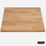 Iahşap Kare Çam Masif Masa Tablası |masif Çam Ahşap Ofis ve Yemek Masası Üstü - Meşe - 3 cm - 60x60 cm