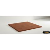 iAhşap Kare Çam Masif Masa Tablası |masif Çam Ahşap Ofis ve Yemek Masası Üstü No5 - Kestane - 80x80 cm - Kalınlık: 1.8 cm