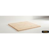 iAhşap Kare Çam Masif Masa Tablası |masif Çam Ahşap Ofis ve Yemek Masası Üstü No5 - Meşe - 3 cm - 80x80 cm