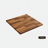 iAhşap Kare Kayın Masif Masa Tablası |masif Kayın Ahşap Ofis ve Yemek Masası Üstü No6 - Meşe - 80x80 cm - Kalınlık: 1.8 cm