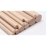 iAhşap Kayın Gülgen Ahşap Yuvarlak Çıta Silindirik Çıta Kavela Çıta Ahşap Çubuk - 40 mm-100 cm-1 Adet
