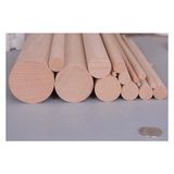 iAhşap Kayın Gülgen Ahşap Yuvarlak Çıta Silindirik Çıta Kavela Çıta Ahşap Çubuk - 60 mm-150 cm-1 Adet