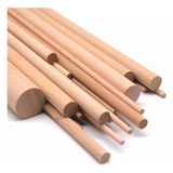 iAhşap Kayın Gülgen Ahşap Yuvarlak Çıta Silindirik Çıta Kavela Çıta Ahşap Çubuk - 60 mm-75 cm-1 Adet