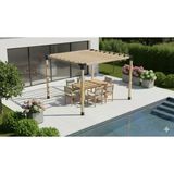 İahşap Pergola Braket Seti 4 Ana Direkli - Izgaralı Pergola Seti | Ebat-2.4 X 2.4 Metre (Yükseklik 250 Cm)