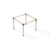 İahşap Pergola Braket Seti 4 Ana Direkli Üstü Açık Eğimli Pergola Braket Seti | Ebat-2.4 X 2.4 Metre (Yükseklik 250 Cm)