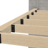 Iahşap Pergola Mertek Birleşim Braketi - 4x9 cm Ahşaplara Uyumlu Çelik Montaj - Ebat - Kahverengi