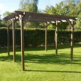 Iahşap Veranda Ahşap Pergole Çardak Kamelya P1 - 3x4 Metre - Yükseklik 2,7 Metre