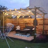 Iahşap Veranda Ahşap Pergole Kamelya Çardak P2 - 3x3 Metre - Yükseklik 2,4 Metre