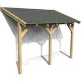 Iahşap Veranda Ahşap Pergole Sundurma Gölgelik Çatı Membran Çardak Kamelya P13 - 2x3,6 Metre - Yükseklik 2,4 Metre