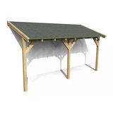 İahşap Veranda Ahşap Pergole Sundurma Gölgelik Çatı Membran Çardak Kamelya P13 | Ebat-2X2.4 Metre