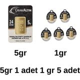 İAR 1 Gr 5 Adet 5 Gr 1 Adet 24 Ayar Iar VEY ANADİR GOLD Gram Altın
