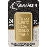 İAR veya NADİR GOLD 20 gr 24 Ayar 995 Milyem Gram Altın Saflık ve Değerli Yatırım Aracı