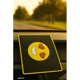İb Global Gülen Yüz Emoji Kaymaz Torpido Pedi - Emojili Kaydırmaz Ped - Gülen Yüz Ped