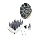 İb Global Sivri Bijon Kapağı 17 Mm Krom 20'Li Set