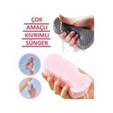 İb Global Sünger Çok Amaçlı Sihirli Peeling Süngeri Bebek Banyo Süngeri Duş Lifi Kıvrımlı Sünger Yumuşak Lif
