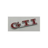 İb Global Volkswagen Gti Logo Bagaj Çamurluk Yazısı Krom Metal Malzeme 3M 3D Amblem Arma Kırmızı