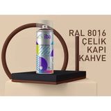 Iba Akrilik Sprey Boya 400 ml Çelik Kapı Kahve ( Ral 8016 ) - 1 ADET 400 ML