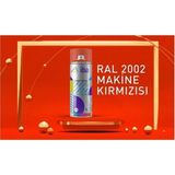 İba R9505 Mat Siyah Sprey Boya - Makine Kırmızı