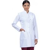 İbamed Kadın Hakim Yaka Beyaz Doktor Hemşire Öğretmen Vizit Önlük - 2XL