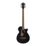 İbanez AEGB24E BKH Black High Gloss Akustik Bas Gitar