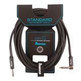 IBANEZ SI Serisi (Standart) Enstrüman Kablosu - Düz ve Açılı Fiş - Jak - Jak, Siyah - 6,10 m / 20 ft (SI20L)