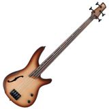 Ibanez SRH500F Fretless Bass Workshop NNF - Natural Browned Burst Flat Perdesiz Bas Gitar
