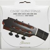 Ibanez Tel Seti 6 String Hard Gerginlik Için - .0285/.0327/.0410/.030/.036/044 Şeffaf Naylon/Gümüş Kaplama Sargı (Icls6ht), .0285/.0327/.0410/.0