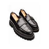 İBAY BLACK CROCO TORINO HAKİKİ DERİ ERKEK GÜNLÜK AYAKKABI