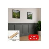 İbefer İskandinav Duvar Çıtası – 4x70 Cm, Boyanabilir Dekoratif Ahşap Çita, Çocuk Odası