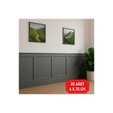 İbefer İskandinav Duvar Çıtası – 6x70 Cm, Boyanabilir Dekoratif Ahşap Çita, Çocuk Odası