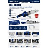 İBELTECH 1000W Termostatlı Plastik Boru Kaynak Makinesi Çantalı 320'C 6 Parça Pafta + Makas+Hassas Isı Ayarı