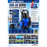 İBELTECH 750W 1.0 Hp Kombine Dalgıç Pompa 2’si 1 Arada Şamandıralı 13.000 L/Saat Temiz & Kirli Su Tahliye Pompası