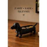 İBERİALHOME Dekoratif Sosis Köpek Anahtarlık Düzenleyici | Dachshund Masa Üstü Organizer | Bozuk Para, Anahtar ve Takı Saklama Kutusu | Ev & Ofis Dekorasyonu