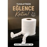 İBERİALHOME Komik Oturan Adam Tuvalet Kağıdı Standı | Dekoratif Tuvalet Kağıtlığı | Eğlenceli Banyo Dekoru | Modern WC Aksesuarı